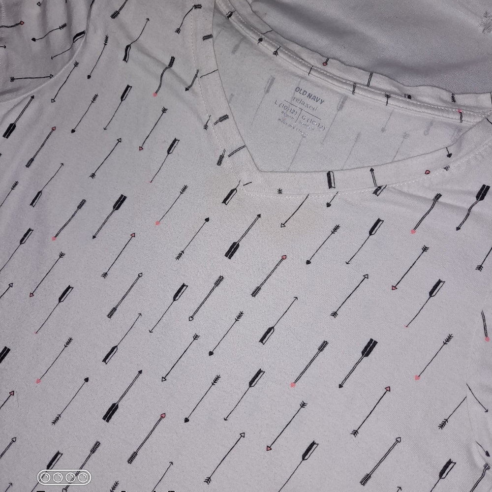Little girls short sleeve shirt size 10/12